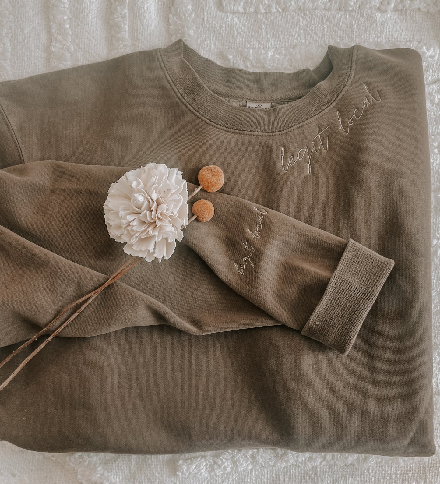 Embroidered Legit Local Crewneck