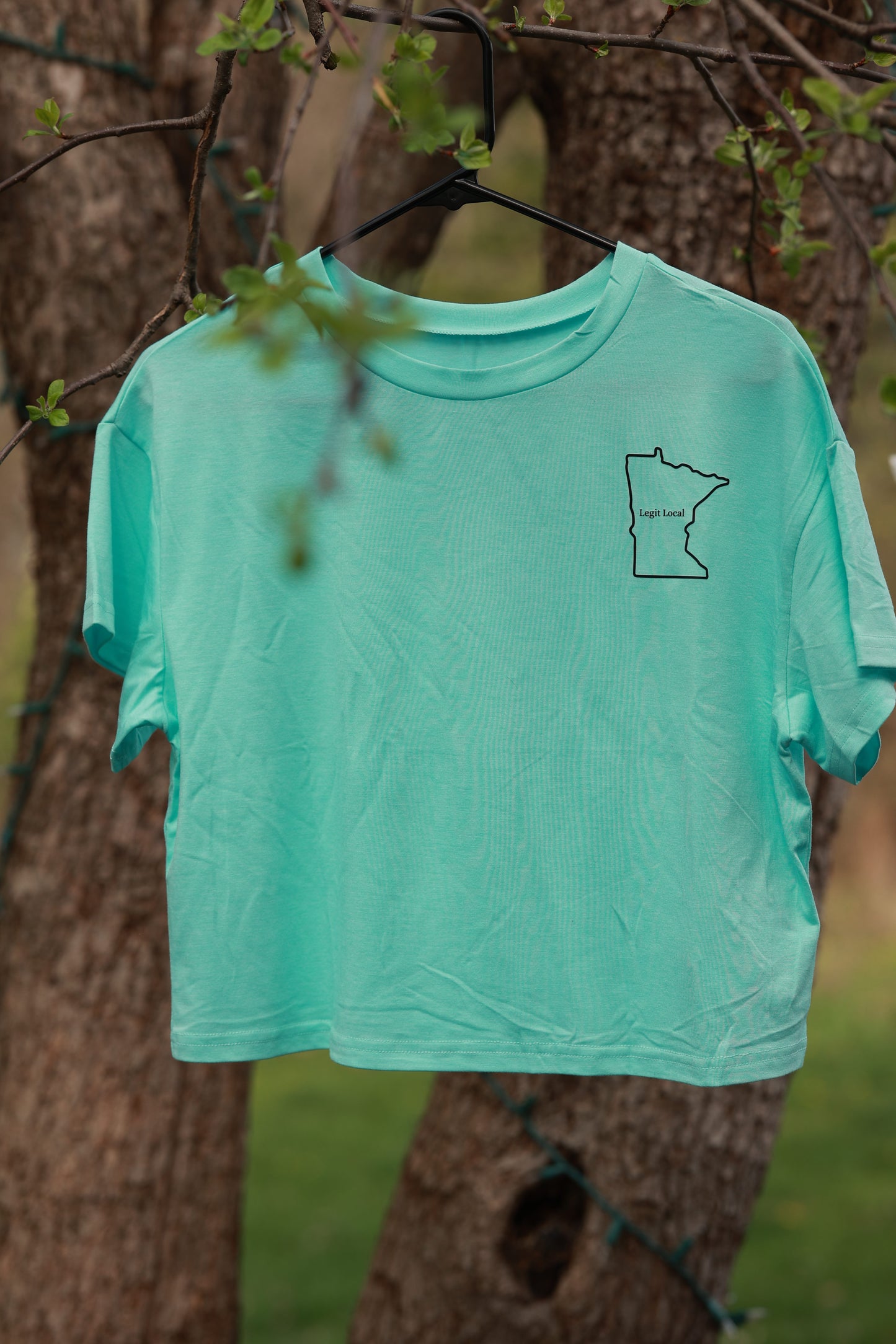 Teal Legit Local Crop Top