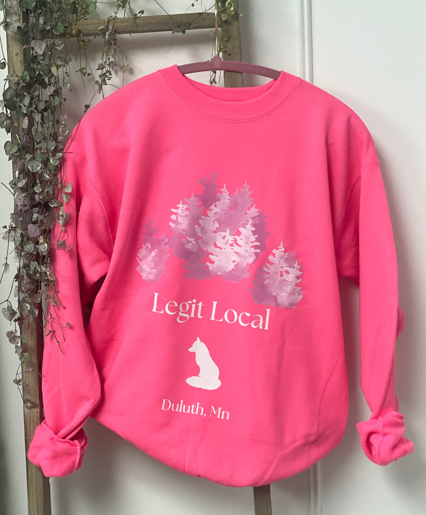 Pink Legit Local Crewneck